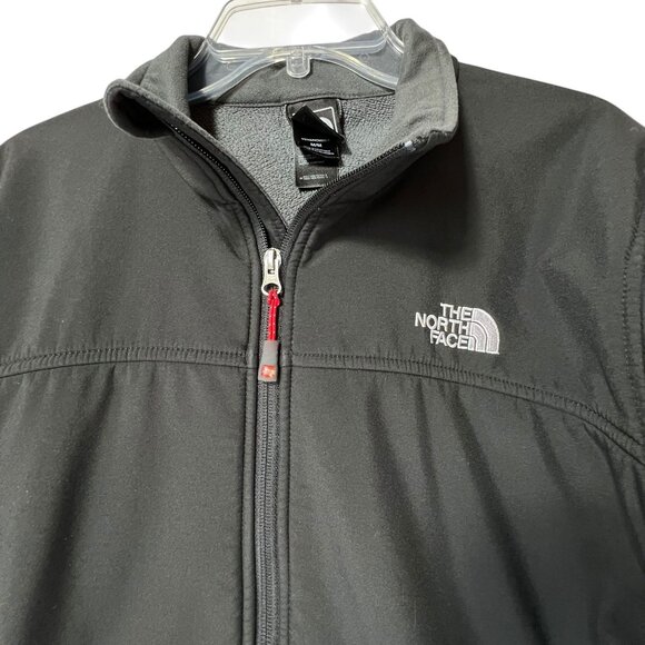 The North Face Full Zip Black Softshell Jacket Mens Windstopper Summit Series